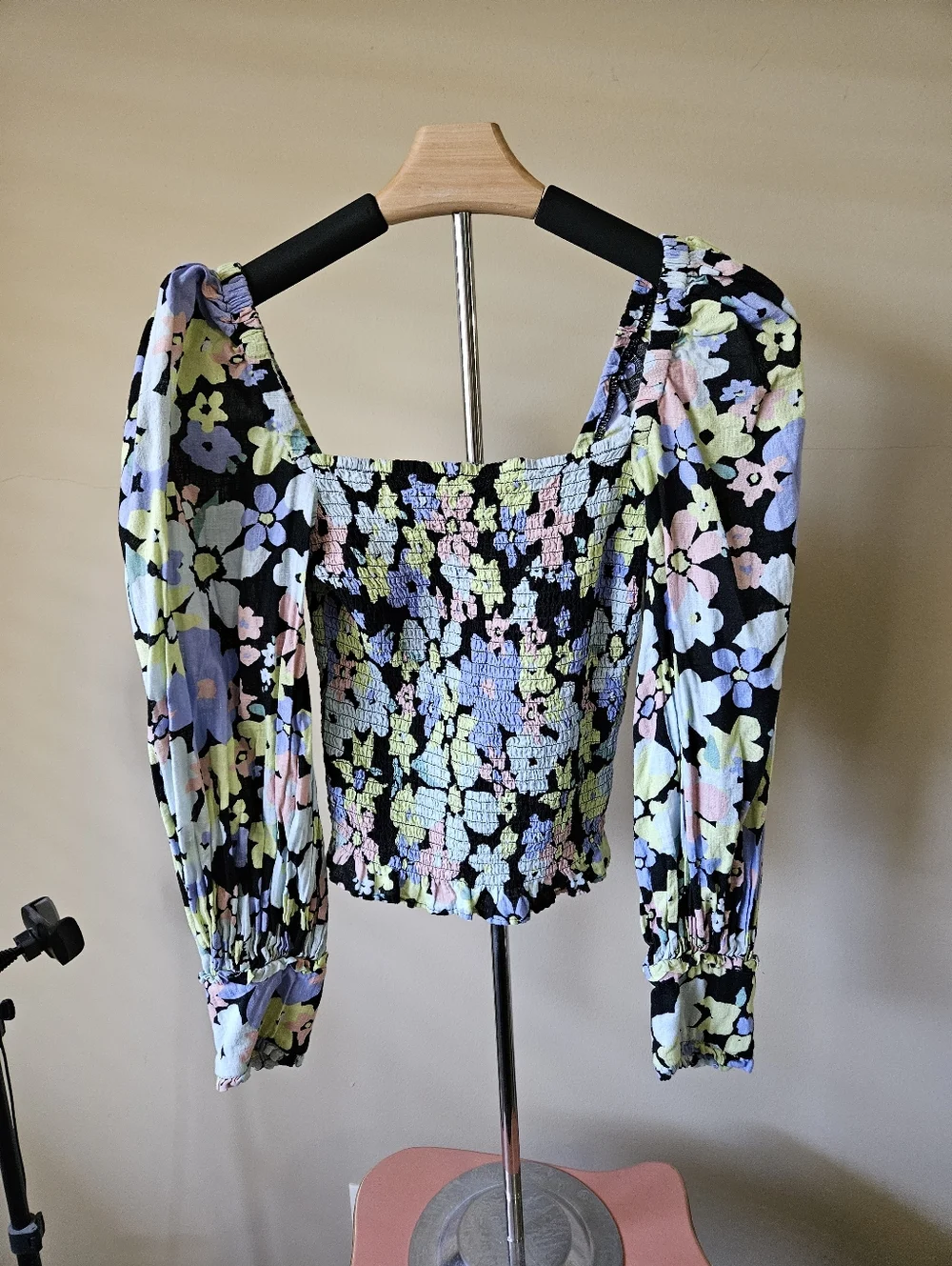 Free People Ariana Printed Crop Top- Size XS